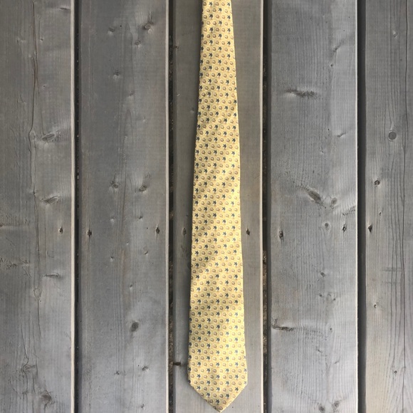 Tommy Hilfiger Fish and Palm Tree Silk Tie - Picture 2 of 10